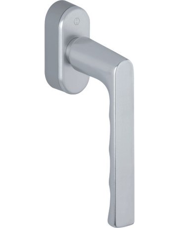 Drehkipp-Fenstergriff, Hamburg 0700/UD9020, mit ovaler Rosette, Vierkant 7x 20-30, naturfarbig eloxiert - HOPPE