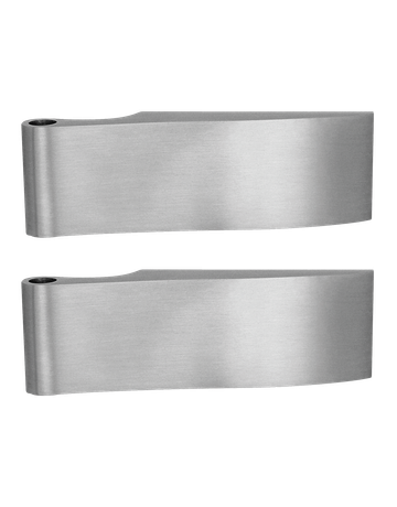 Glastürband EGB 102 71 2-tlg. Edelstahl matt für Falztür 1 Paar - Karcher Design