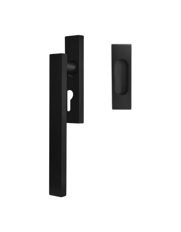 Hebeschiebetürgriffset EHSSET52Q PZ ungelocht Kosmos schwarz 9/10mm - Karcher Design