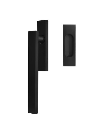 Hebeschiebetürgriffset EHSSET52Q UN ungelocht Kosmos schwarz 9/10mm - Karcher Design