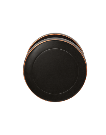 Knopf mit Rosette EK530D R2 drehbar Edelstahl mit /Antik Bronze Optik - Karcher Design