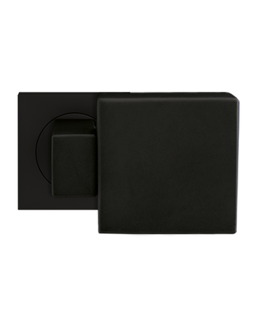 Knopf gekröpft EK550D - GRQ Rosette eckig drehbar Kosmos schwarz - Karcher Design