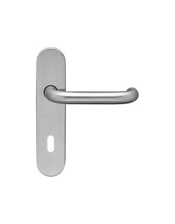 Langschildgarnitur Kreta EL27A BB 72mm Edelstahl matt 200x40mm TS 38-45mm - Karcher Design