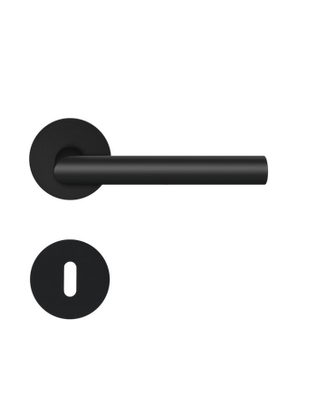 Drücker-Rosettengarnitur Rhodos EPL28 BB Kosmos schwarz TS 38-47mm PlanDesign - Plan Design