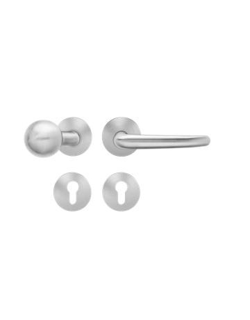 Wechsel-Rosettengarnitur Elba EPRO22 GK4 PZ Edelstahl matt rechts TST 35-75mm - Karcher Design