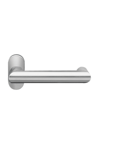 Rahmentürlochteil Kos XL zentriert Edelstahl matt für 8 und 9mm Stift oval - Karcher Design