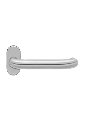 Rahmentürlochteil Kreta XL zentriert Edelstahl matt für 8 und 9mm Stift oval - Karcher Design