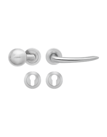 Wechsel-Rosettengarnitur Jersey ER19 PZ Edelstahl matt rechts TS 39-48mm - Karcher Design