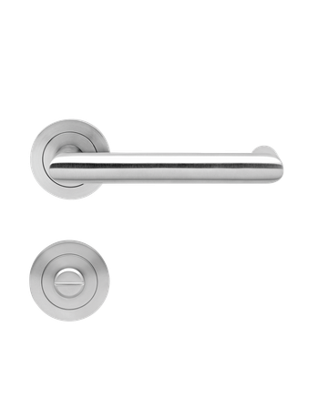 Drücker-Rosettengarnitur Kos ER20 BAD Edelstahl matt TS 38-45mm - Karcher Design