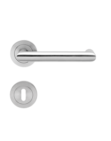 Drücker-Rosettengarnitur Kos ER20 BB Edelstahl matt TS 38-48mm - Karcher Design