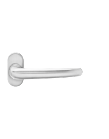 Rahmentürlochteil Elba zentriert Edelstahl matt für 8 und 9mm Stift oval - Karcher Design