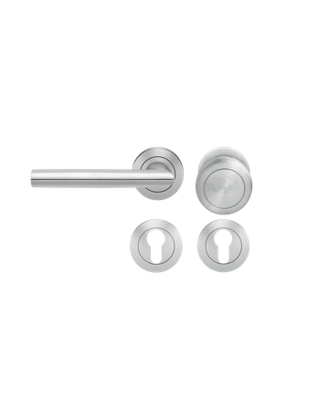 Wechsel-Rosettengarnitur Verona ER37 PZ Edelstahl matt links TS 39-48mm - Karcher Design