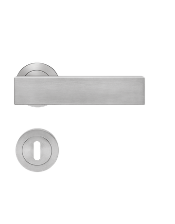 Drücker-Rosettengarnitur Milano ER52 BB Edelstahl matt TS 39-48mm - Karcher Design