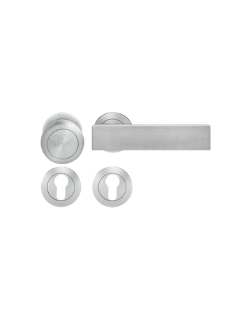 Wechsel-Rosettengarnitur Milano ER52 PZ Edelstahl matt rechts TS 39-48mm - Karcher Design