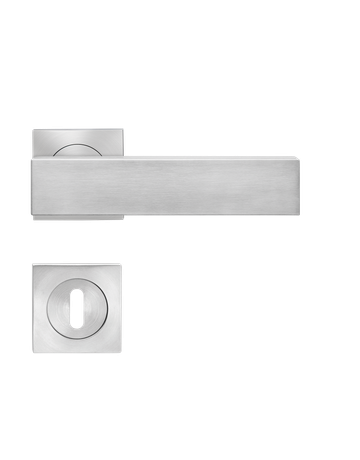 Drücker-Rosettengarnitur Milano ER52Q BB Edelstahl matt TS 39-48mm - Karcher Design