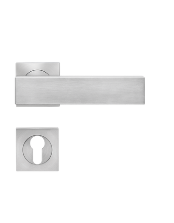 Drücker-Rosettengarnitur Milano ER52Q PZ Edelstahl matt TS 39-48mm - Karcher Design