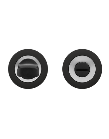 Badverriegelung EZ1332 BAD 8mm Stift Ring kantig Kosmos schwarz /Edelst.matt - Karcher Design