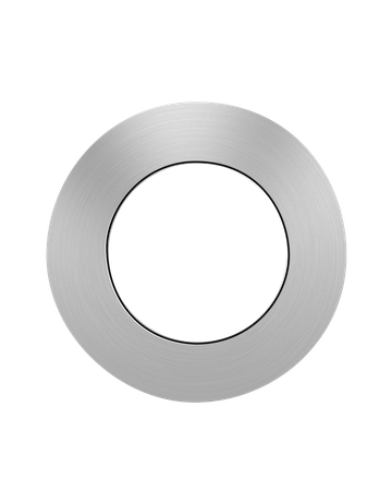 Überschraubring für Renovierung EZ1338-U für 3-tlg Rosetten Ø 60 mm Edelstahl matt - Karcher Design