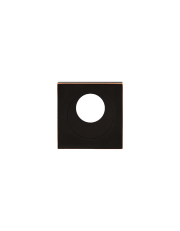 Drückerrosette EZ1340 KAV KABA 22,3 mm quadr. Edelstahl matt/Antik Bronze - Karcher Design