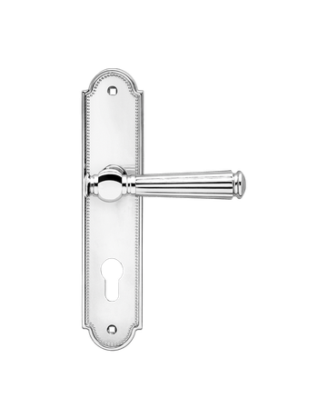 Langschildgarnitur Schöntal L260 PZ 72mm Chrom poliert TS 38-48mm - Karcher Design