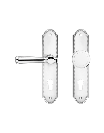 Langschildgarnitur Schöntal L260 WG links Chrom poliert TS 38-62mm - Karcher Design