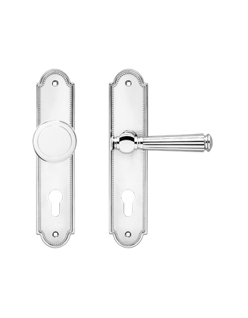 Langschildgarnitur Schöntal L260 WG rechts Chrom poliert TS 38-62mm - Karcher Design