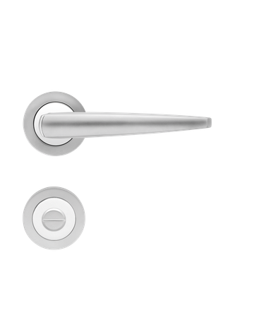 Drückerrosettengarnitur Denver R230 BAD Chrom/Chrommatt TS 38-48mm - Karcher Design