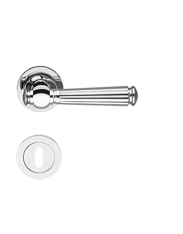 Drücker-Rosettengarnitur Schöntal R260 BB Chrom poliert TS 38-45mm - Karcher Design