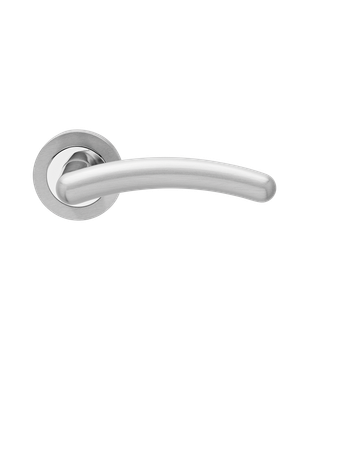 Drücker-Rosettengarnitur Gent R473 OS ohne Schlüsselrosette Nickelmatt /Edelst.poliert - Karcher Design