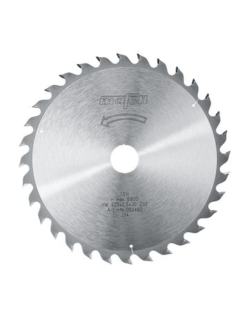 Sägeblatt-HM 225 x 1,8/2,5 x 30 mm, Z 32, WZ, für universellen Einsatz - Mafell