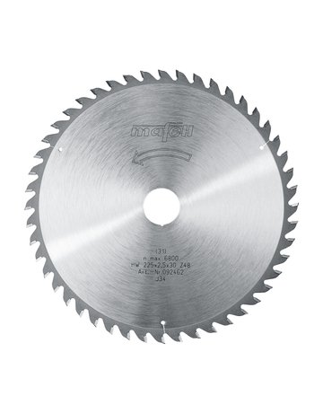 Sägeblatt-HM 225 x 1,8/2,5 x 30 mm, Z 48, WZ, für Feinschnitte - Mafell