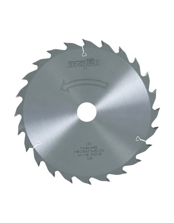 Sägeblatt-HM, 230 x 1,8/2,5 x 30 mm, Z 24, WZ - Mafell