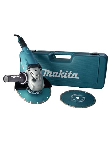 Winkelschleifer 230 mm im Koffer inkl. 2 Diamantscheiben - Makita
