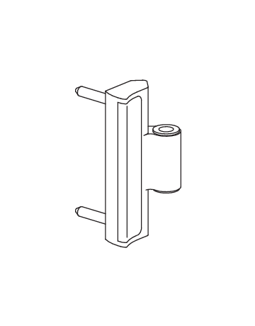 Faltschiebetür-Flügellager, Patio Fold, Gr. 20, DL-R, Aluminium, silber, pulverbeschichtet - Roto