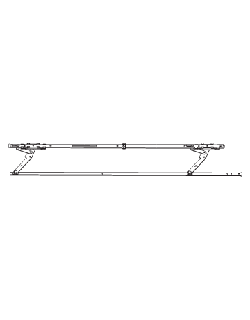 PSK-Gleitschere, Patio Alversa, oben FFB1251-1650mm, DIN Links-Rechts - Roto