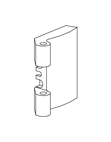 Faltschiebetür-Flügelba., Patio Fold, Gr. 40, DIN Links-Rechts, ALU, Si, pulverbeschichtet - Roto