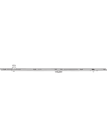 Drehkipp-Mittelverschluss, mehrteilig, Gr. 600, DIN Links-Rechts, NT, Stahl, verzinkt - Roto