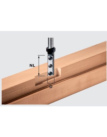Nutfräser-Wendeplatten HW S12 D16/50 WP - Festool
