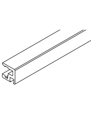 Glas-Rahmenprofil Alu L=3500 mm - Hawa