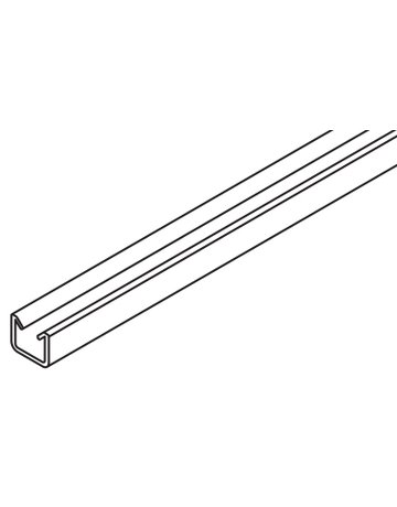 Dichtungsprofil Kunststoff grau für Glas-Rahmenprofil - Hawa