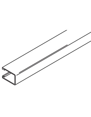 Vertikalprofil seitlich doppelt Alu L= 6000 mm zum Aufclipsen - Hawa