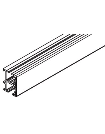 Regal Lauf-/Führungsschiene Alu L= 6000 mm zum Aufclipsen - Hawa