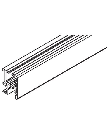Regal B 25 Lauf-/Führungschiene Alu L= 3500 mm zum Aufclipsen - Hawa