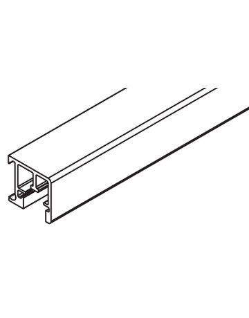 Führungsschiene Alu eloxiert L= 2500 mm zum Aufclipsen - Hawa