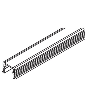 Regal Einfachführungsschiene Alu L= 3500 mm zum Kleben - Hawa