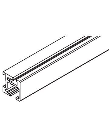 Regal C 26 Einfachlaufschiene Alu L= 6000 mm zum Aufclipsen - Hawa