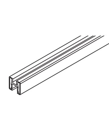 Rahmenprofil vertikal Alu eloxiert L = 6000 mm - Hawa
