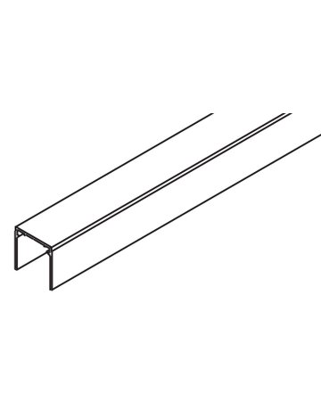 Divido Einfachführungsschiene Alu L = 6000 mm - Hawa