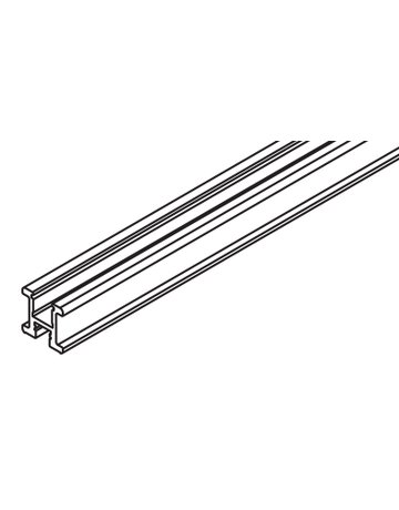 Griffprofil vertikal Alu eloxiert L = 6000 mm - Hawa