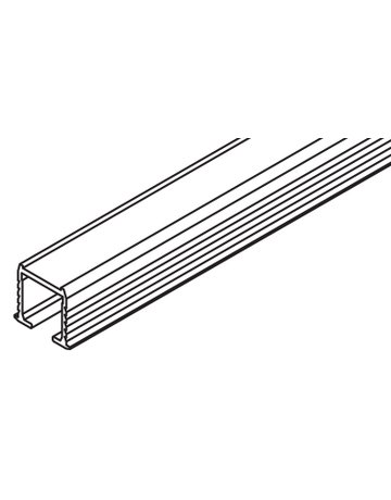 Clipo Einfachlaufschiene Alu L = 6000 mm - Hawa